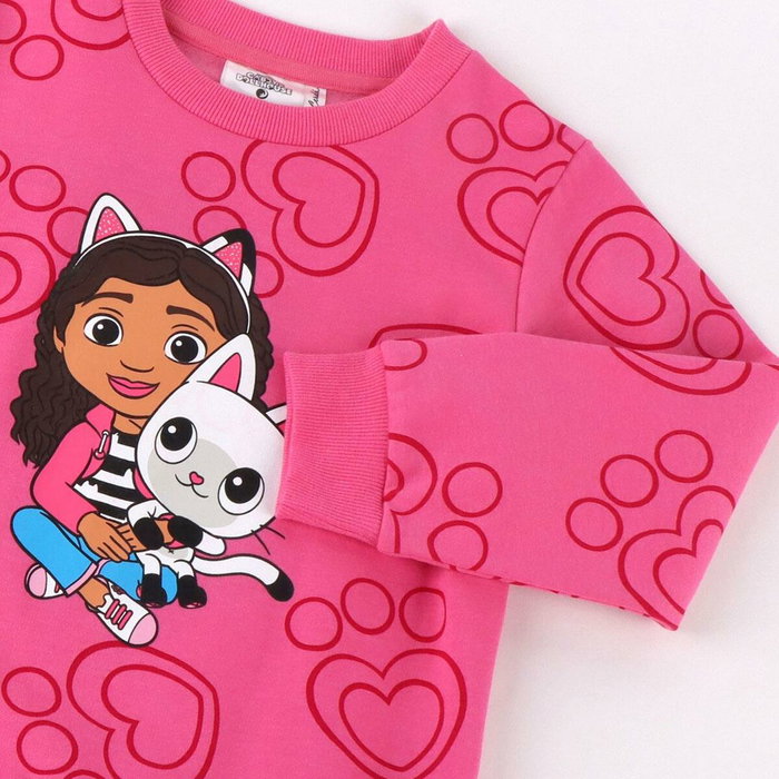 Sweat-shirt Enfant Gabby's Dollhouse Rose foncé Sweat-shirt Enfant Gabby's Dollhouse Rose foncé