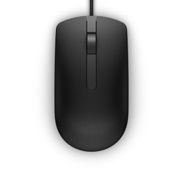 Dell Souris Optique Filaire USB MS116 - Capteur LED 1000 DPI, Câble 1.8 m, Poids 413 g, pour Bureau et Maison