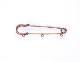 Innspiro Aiguille fermoir métallique à 3 anneaux cuivre vieilli 76,0x15,3mm