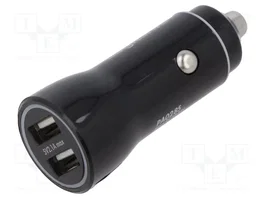 LOGILINK Chargeur USB avec 2 ports USB A, 10,5W, Noir