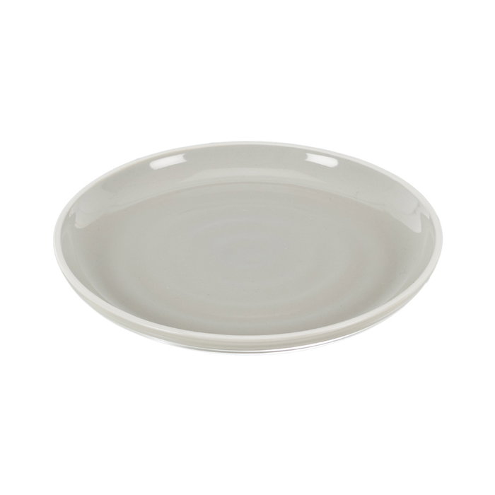 Home Deco Factory Assiette Bicolore Gris et Crème en Grès, 20,5 cm Home Deco Factory Assiette Bicolore Gris et Crème en Grès, 20,5 cm