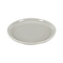 Home Deco Factory Assiette Bicolore Gris et Crème en Grès, 20,5 cm