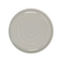 Home Deco Factory Assiette Bicolore Gris et Crème en Grès, 20,5 cm