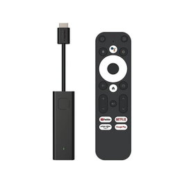 Leotec GC216 Dongle Android TV 11 avec certification Netflix & Google, Dolby Digital, 4K, Bluetooth 5.0, WiFi Dual Band