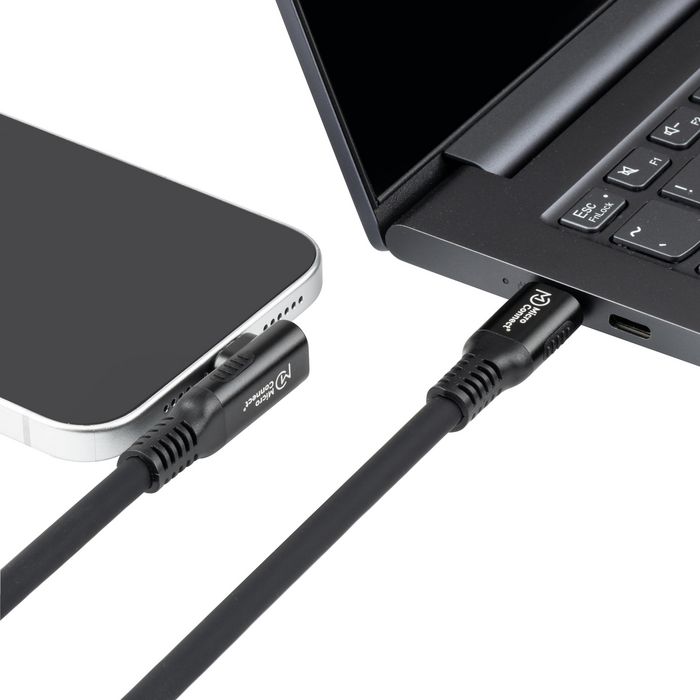 MicroConnect Câble USB-C vers USB-C Premium magnétique en silicone 1m, 240W, 8K, 40Gbps, USB4 MicroConnect Câble USB-C vers USB-C Premium magnétique en silicone 1m, 240W, 8K, 40Gbps, USB4