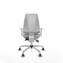 PIQUERAS Y CRESPO Chaise de bureau Elche, mécanisme asynchrone, blanc