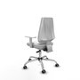 PIQUERAS Y CRESPO Chaise de bureau Elche, mécanisme asynchrone, blanc