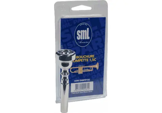 SML Boquilla Trompeta Plateada 1.5C - Embouchure de Trompette Argentée SML Boquilla Trompeta Plateada 1.5C - Embouchure de Trompette Argentée