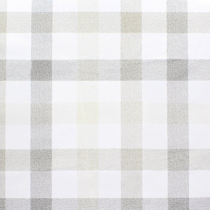 ORYX Nappe en rouleau à carreaux beige et gris 140 x 20 m