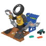 Mattel - Hot Wheels Monster Truck Derribo Gor-Zilla - Jeu de camion monstre avec Crushzilla mobile et 2 voitures pour enfants de +4 ans - Réf. Hpn71