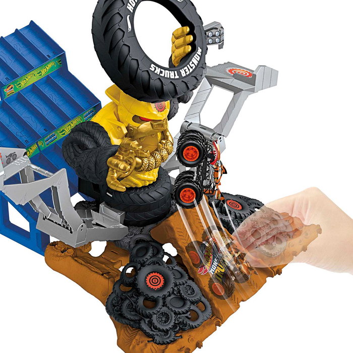 Mattel - Hot Wheels Monster Truck Derribo Gor-Zilla - Jeu de camion monstre avec Crushzilla mobile et 2 voitures pour enfants de +4 ans - Réf. Hpn71 Mattel - Hot Wheels Monster Truck Derribo Gor-Zilla - Jeu de camion monstre avec Crushzilla mobile et 2 voitures pour enfants de +4 ans - Réf. Hpn71