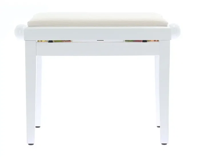 Quiklok Banqueta Piano Terciopelo Blanc Brillant Quiklok Banqueta Piano Terciopelo Blanc Brillant