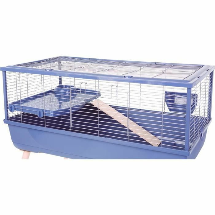 Zolux Cage Néolife surélevée pour cochon d'inde - Bleu - 99 x 54 x 79 cm