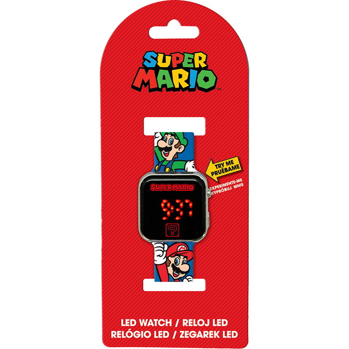 Kids Licensing Montre Digitale Super Mario à Affichage LED Kids Licensing Montre Digitale Super Mario à Affichage LED