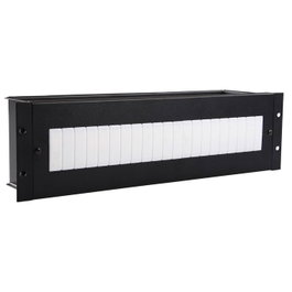 Lanview Module de Distribution Électrique 3U 19 pouces avec Rail DIN - Noir