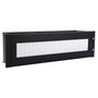 Lanview - Module de distribution électrique pour rail DIN 3U 19 pouces, couleur noir, avec barre omnibus et entrée de 380 mm