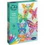 Sentosphere - Kit de Mobile Vitrail Créatif Papillons - Activité Artistique pour Décorer - Loisir Créatif Enfant Dès 4 Ans