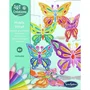 Sentosphere - Kit de Mobile Vitrail Créatif Papillons - Activité Artistique pour Décorer - Loisir Créatif Enfant Dès 4 Ans