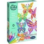 Sentosphere - Kit de Mobile Vitrail Créatif Papillons - Activité Artistique pour Décorer - Loisir Créatif Enfant Dès 4 Ans