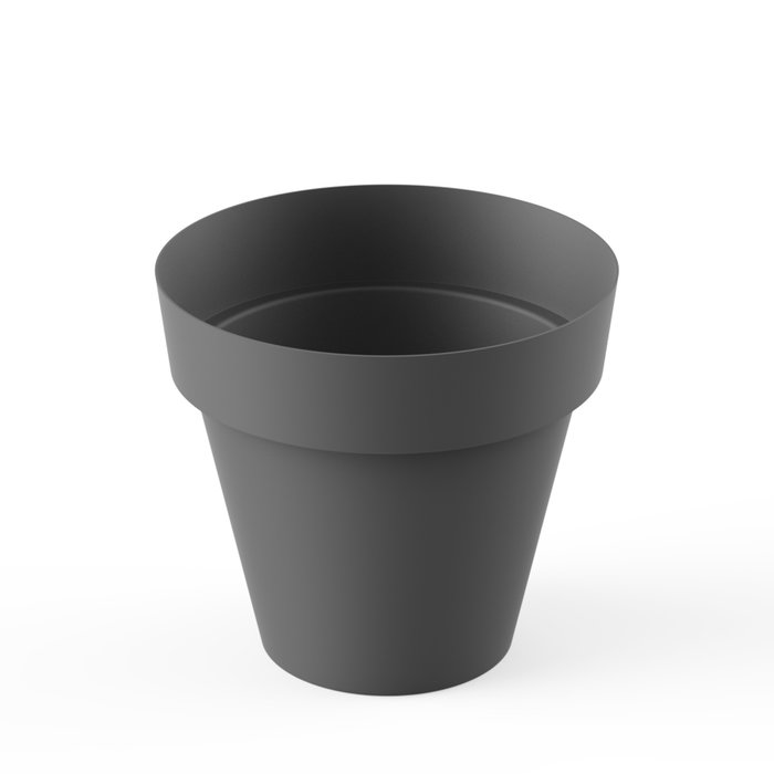 Plastiken Maceta Tes Gris anthracite Ø260mm Plastiken Maceta Tes Gris anthracite Ø260mm