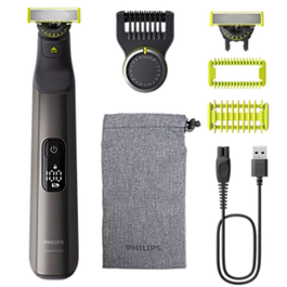 Philips OneBlade Pro 360 Face et Corps QP6552/15 Gris - Rasoir électrique rechargeable hybride
