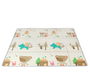 KioKids - Tapis de jeu pliable éducatif pour bébé, motif montagnes et véhicules, 150 x 200 cm, imperméable, épaisseur 1 cm, matériau XPE sans BPA