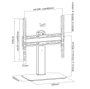 Equip 650611 Support mural VESA pour écran, noir, pour téléviseur jusqu'à 55", max 40 kg, compatibilité VESA 100x200 à 400x400 mm
