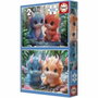 Educa Puzzle Adorable Monsters 2 unités de 100 pièces