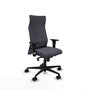 Piqueras Y Crespo Fauteuil de bureau Albacete, Mécanisme Synchrone, Gris foncé