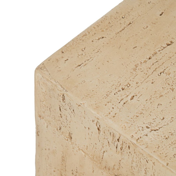 BigBuy Garden Table d'appoint Beige Carrée BigBuy Garden Table d'appoint Beige Carrée