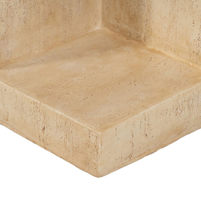 BigBuy Garden Table d'appoint Beige Carrée BigBuy Garden Table d'appoint Beige Carrée
