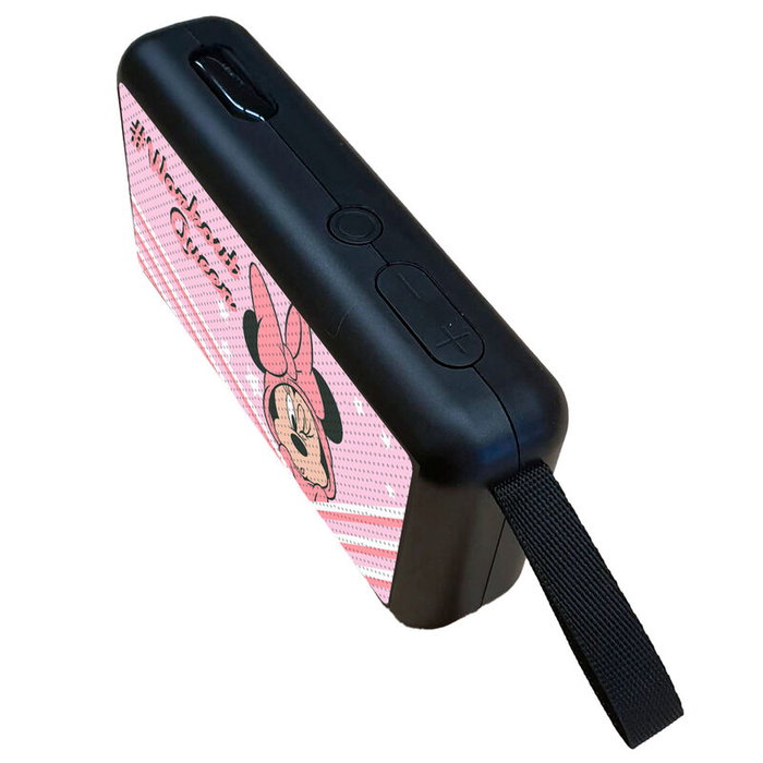 Disney Enceinte Portable sans Fil Bluetooth 5.0 Mini Haut-Parleur à Piles Rechargeables USB pour Enfants - Personnage Minnie