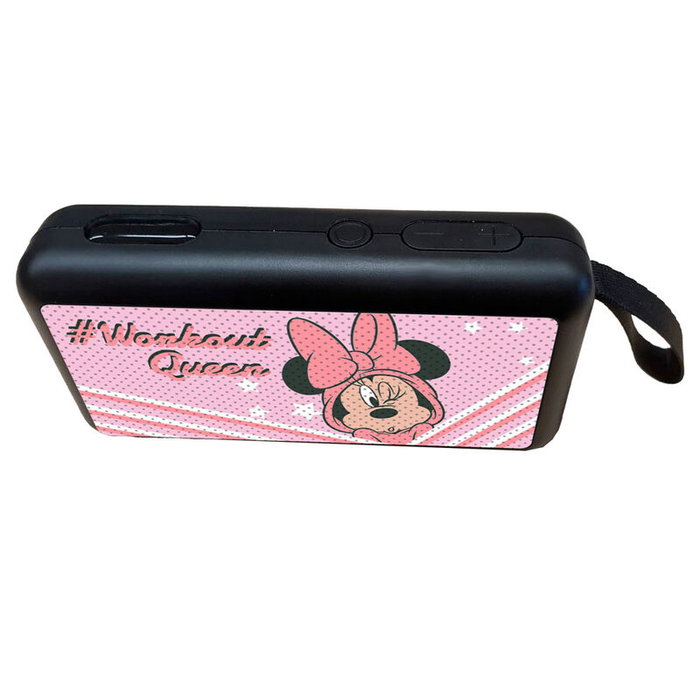 Disney Enceinte Portable sans Fil Bluetooth 5.0 Mini Haut-Parleur à Piles Rechargeables USB pour Enfants - Personnage Minnie