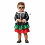 BigBuy Carnival Déguisement Squelette Mexicain Bébé Fille Multicolore