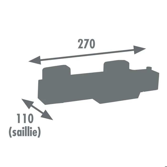 Edouard Rousseau Thermostatique Bain-Douche Karen Chromé avec Sécurité Anti-Brûlure, Inverseur Intégré, Entraxe 150 mm, Style Moderne