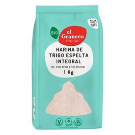 EL GRANERO Farine de blé complet 1 kg - Bio, à pain, gâteaux, béchamel - Vegan