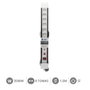 GSC Evolution Multiprise 8 Prises avec Protection, 1,5m, Blanc