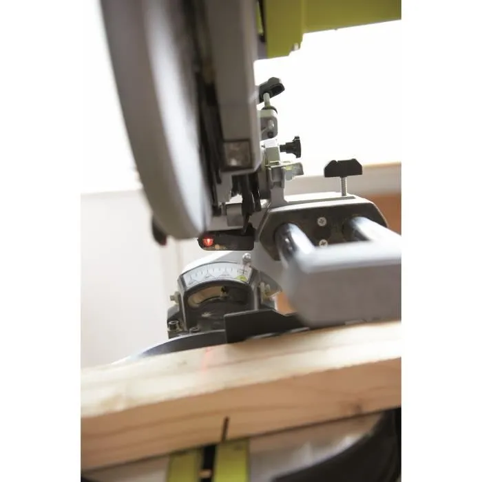 Ryobi Scie à onglet radiale électrique 2000 W - Lame 254 mm 48 dents - Capacité 90 x 300 mm - Guidage laser et LED - Référence EMS254L