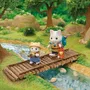 Sylvanian Families - Figurines articulées Fils et Bébé Chat Latté - Aventure en Forêt Secrète avec accessoires - Set de jeu