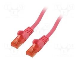 GOOBAY Câble Ethernet Cat 6 U/UTP Rose 5m