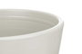 Ibergarden Lot de 2 pots côniques en céramique gris 22 et 28 cm