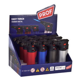 Prof Briquet électronique rechargeable torche couleurs assorties 11 x 7,5 x 3 cm