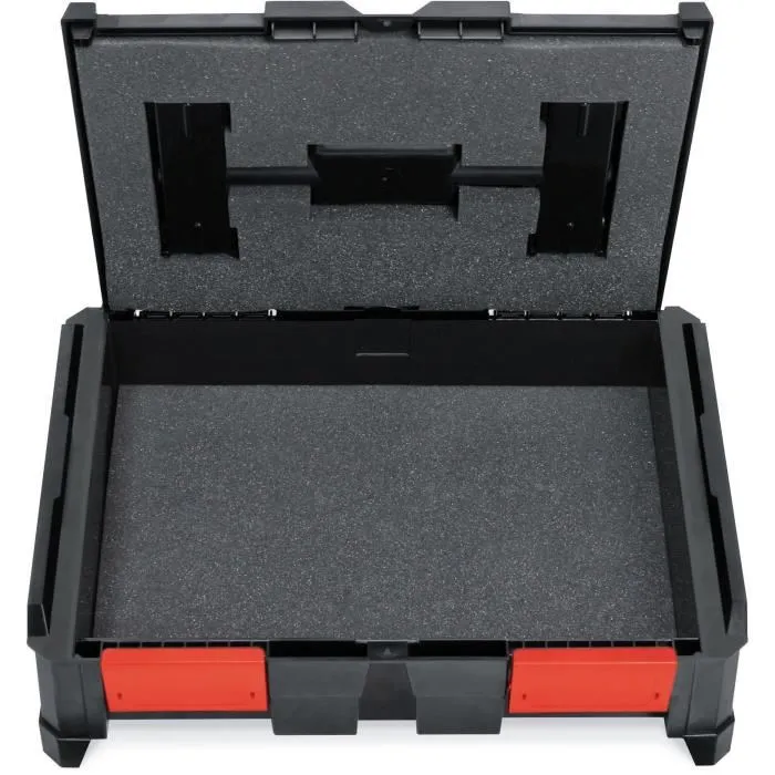 TOOD - Insert en mousse haute densité, 2 pièces emboîtables pour coffret professionnel, base et couvercle, 40x30x4 cm, découpe ajustable
