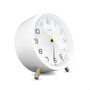Mebus Réveil Quartz Blanc