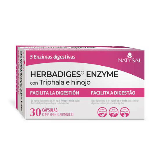 NATYSAL HERBADIGES ENZYME 30 capsules NATYSAL HERBADIGES ENZYME 30 capsules