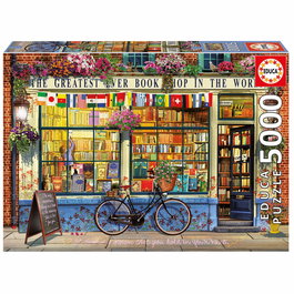Educa Puzzle Adultes 5000 Pièces La Mejor Librería Del Mundo 18583 - Image en espagnol (157 x 107 cm) - +12 ans