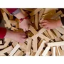 Mecabois Sac de 400 Planchettes en Bois - Jeu de Construction et d'Éveil Fabriqué en France - Pour Enfants de 3 Ans et Plus