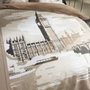 Today Parure de lit JAVA Beige Imprimé London 2 personnes