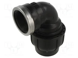 GEBO Connecteur de serrage coudé 90° G 2'' inférieur en polypropylène