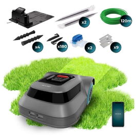 Cecotec Robot tondeuse GrassHopper 500 Map Connected Wi-Fi 500m² 50W batterie